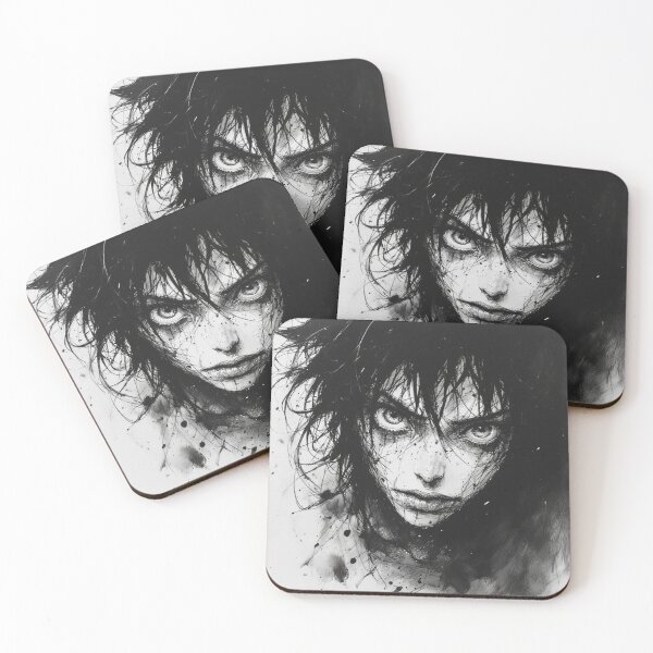 Item preview, ink sketch manga girl designed and sold by New age Colors.