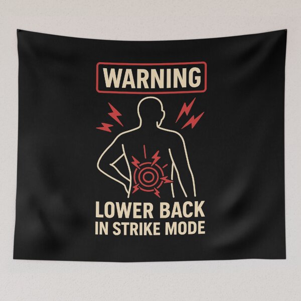 Item preview, Funny Lower Back Pain Design – Chronic Spine Humor Gift designed and sold by jelonkaa.