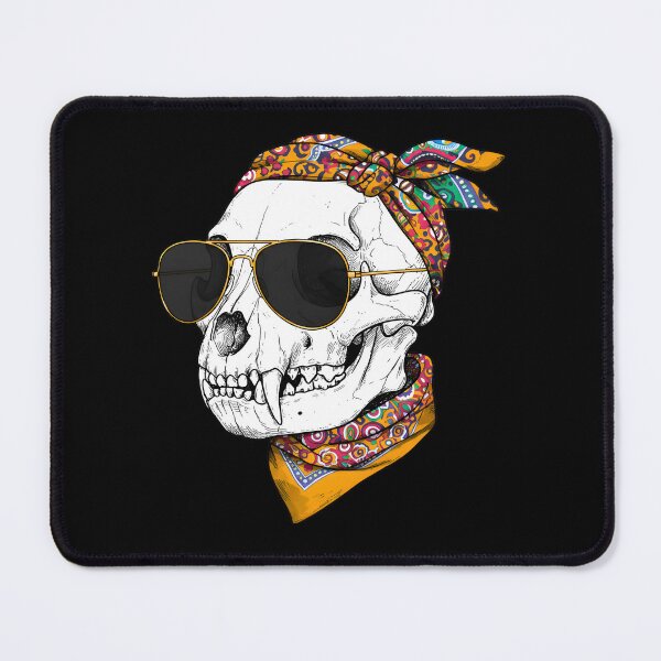 Item preview, Dog Skull, Bandana, Sunglasses – Retro Style designed and sold by TheSkullRoom.