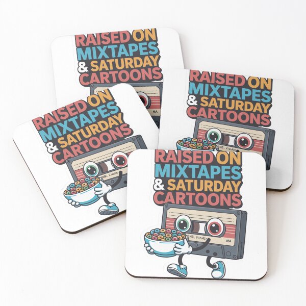 Item preview, Raised on Mixtapes & Saturday Cartoons – Gen X Retro designed and sold by GENX-AUTISM-DAD.