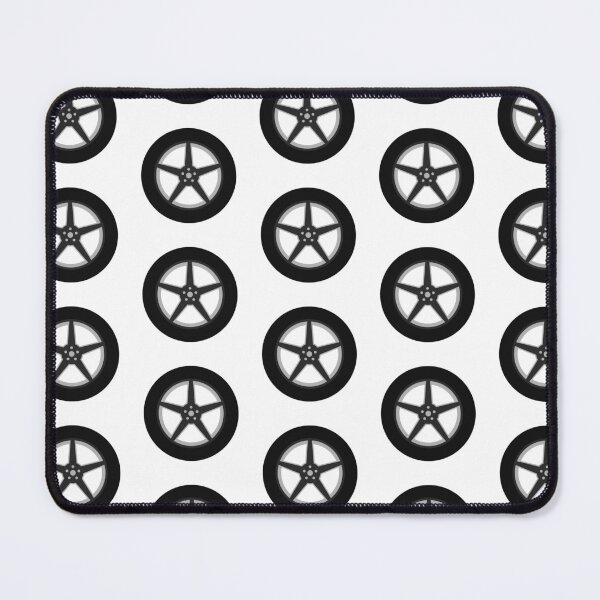 Item preview, Black Car Wheel And Tire Graphic designed and sold by THP Creative.