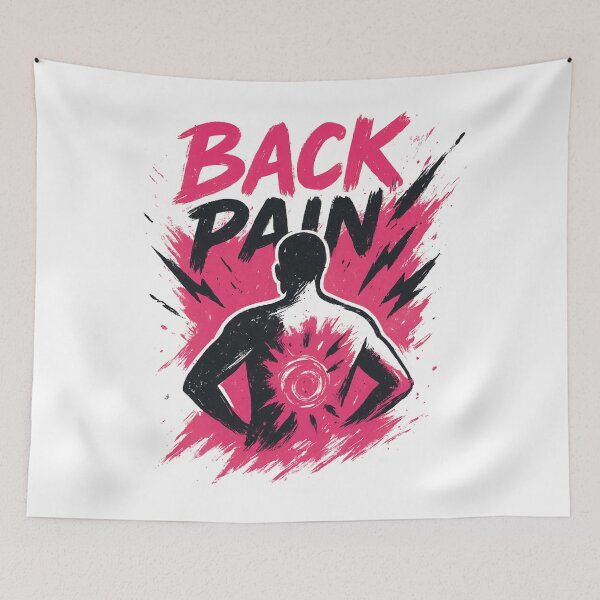 Item preview, Back Pain Brush Splash – Funny Spine Art, Abstract designed and sold by jelonkaa.