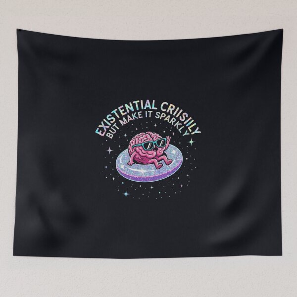 Item preview, funny mental health Existential Crisis, But Make It Sparkly designed and sold by Uglyandcute.