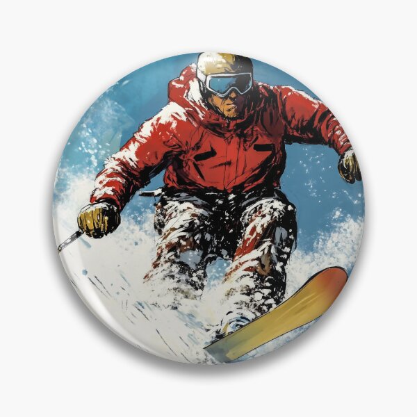 Item preview, man skiing at high speed designed and sold by javierparra.
