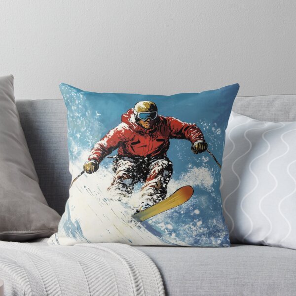 Item preview, man skiing at high speed designed and sold by javierparra.