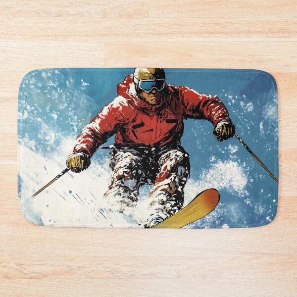 Item preview, man skiing at high speed designed and sold by javierparra.