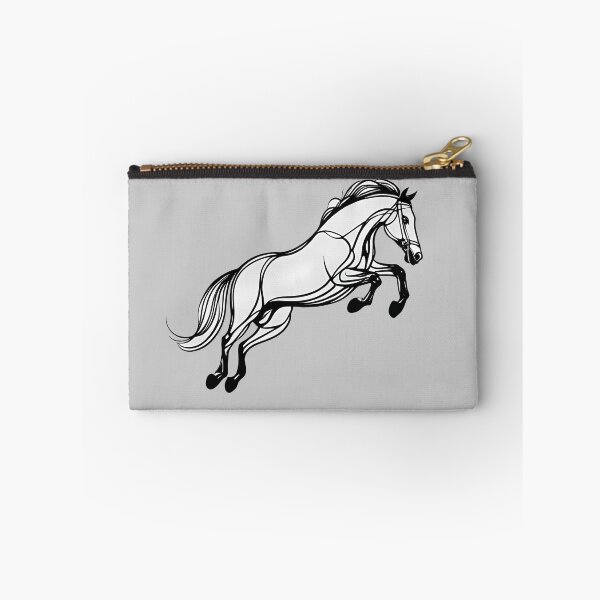 Item preview, Horse Jump Black And White Doodle designed and sold by KateLeap.