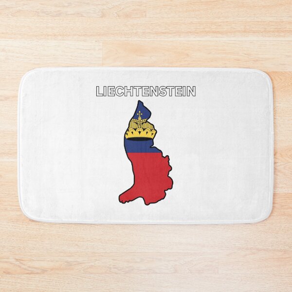 Item preview, Liechtenstein Flag Map designed and sold by atomstartup.