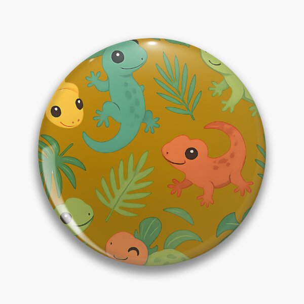 Item preview, Colorful Geckos with Tropical Leaves designed and sold by FunnySignalStudio.