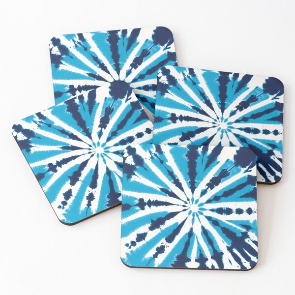 Artikelvorschau, Blau-weißes Spiral-Batikmuster entworfen und verkauft von Homekero.