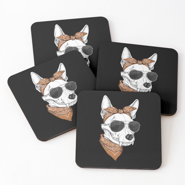 Item preview, Chihuahua Skull, Sunglasses, Bandana – Rebel Attitude designed and sold by TheSkullRoom.
