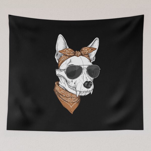 Item preview, Chihuahua Skull, Sunglasses, Bandana – Rebel Attitude designed and sold by TheSkullRoom.