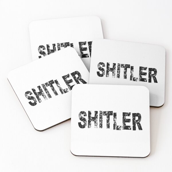 Item preview, shitler anti-oligarchs,,anti trump government  Bumper decal For trump haters! black designed and sold by ramwebroom.