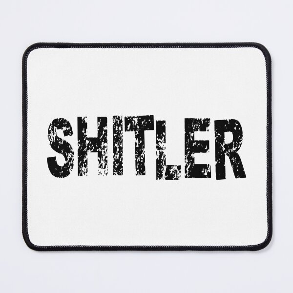 Item preview, shitler anti-oligarchs,,anti trump government Bumper decal For trump haters! black designed and sold by ramwebroom.
