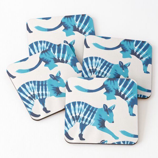Item preview, Blue Tie-Dye Kangaroo Pattern designed and sold by Homekero.