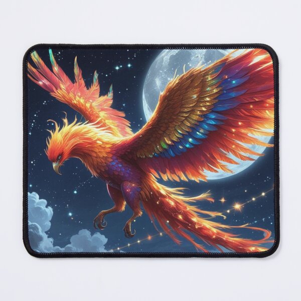 Item preview, Celestial Phoenix in Flight – Cosmic Fantasy Artwork designed and sold by EpicGear085.