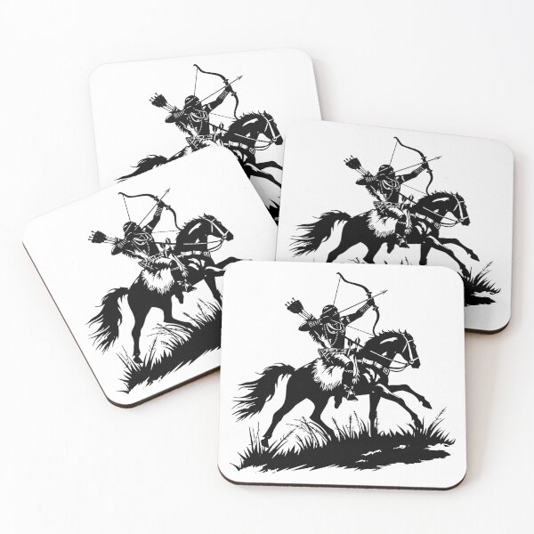 Item preview, Mounted Archer Silhouette – Horseback Archery Warrior Design designed and sold by inkoutninja.