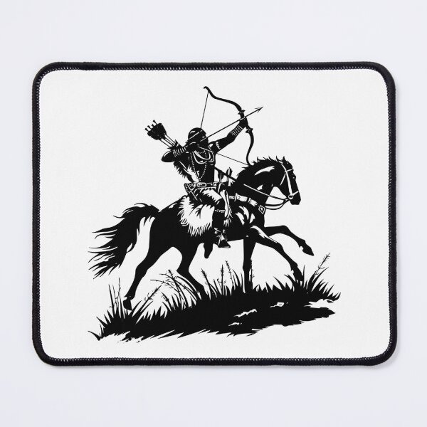 Item preview, Mounted Archer Silhouette – Horseback Archery Warrior Design designed and sold by inkoutninja.