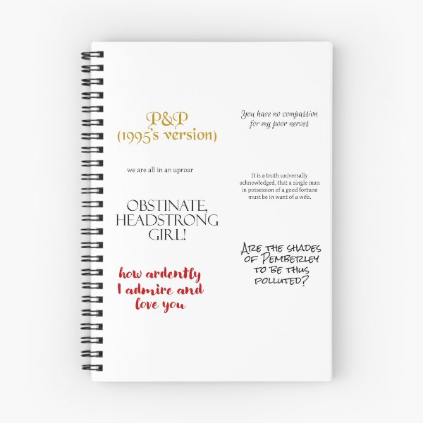 Item preview, Pride and Prejudice 1995 iconic quotes pack designed and sold by introvertcafe.