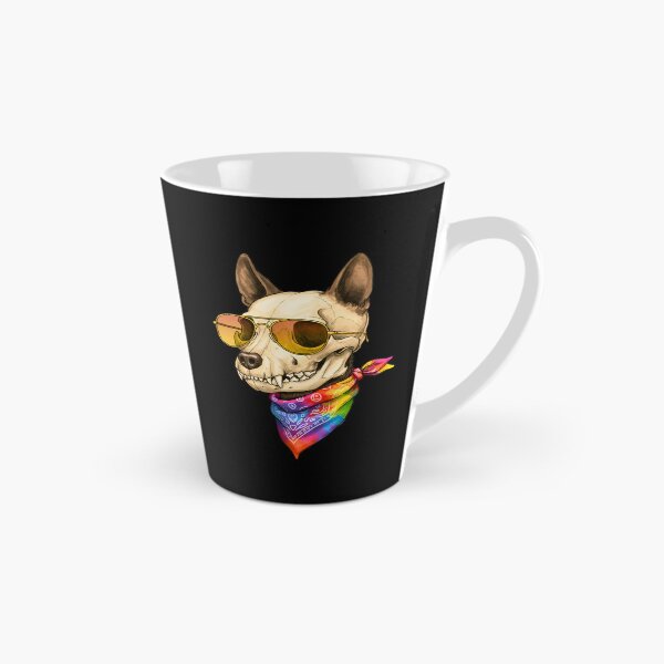 Item preview, Dog Skull, Gold Glasses, Rainbow Bandana – Pride Style designed and sold by TheSkullRoom.