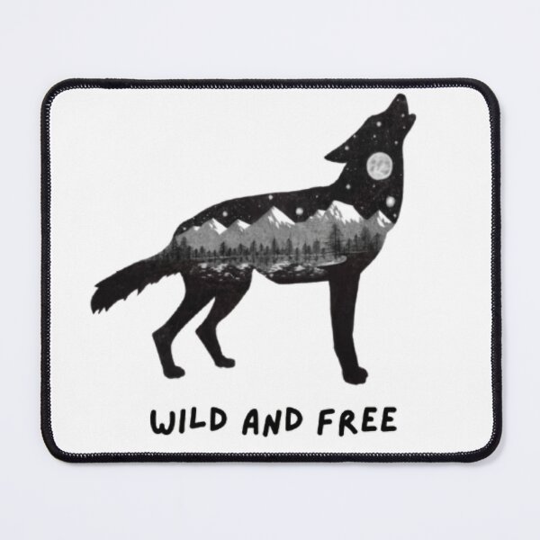 Item preview, Wolf Wild and Free designed and sold by Cora Worthington Art.