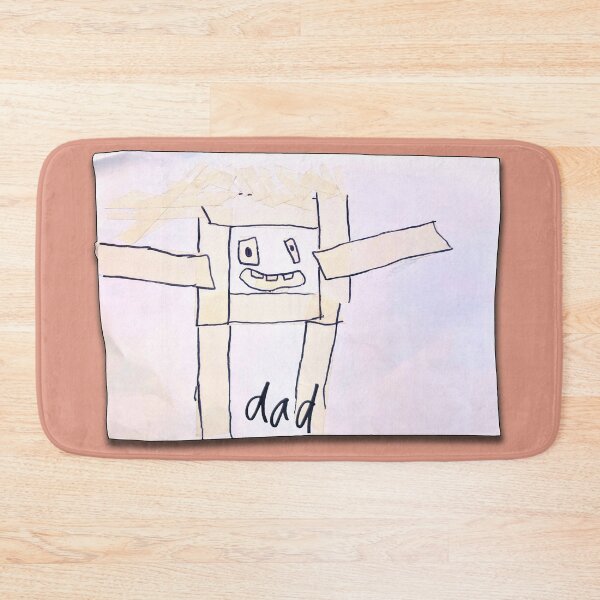 Item preview, “Quirky Mixed Media Dad Artwork – 3D Packaging Tape Design”. designed and sold by ClaudiosArt.