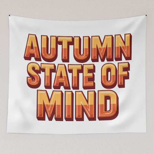 Item preview, Autumn State of Mind Retro Typography Fall Vibes Quote designed and sold by CreativeVisionsHub.
