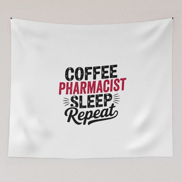 Item preview, Coffee Pharmacist Sleep Repeat - Funny Pharmacist Lover designed and sold by Watsonarts.