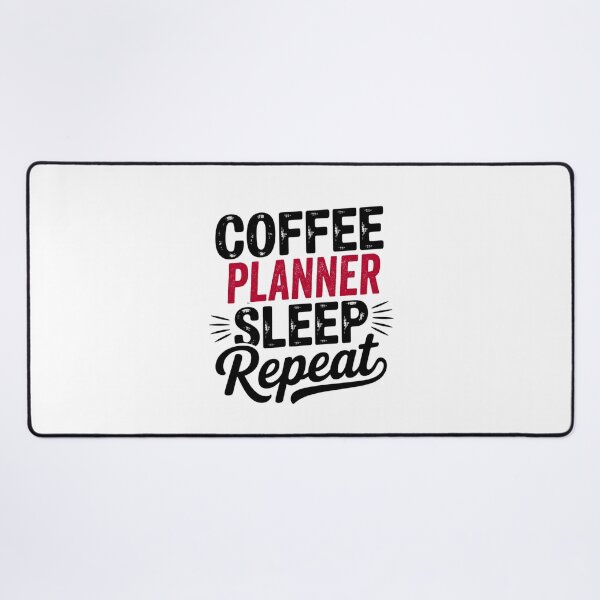 Item preview, Coffee Planner Sleep Repeat - Funny Planner Lover designed and sold by Watsonarts.