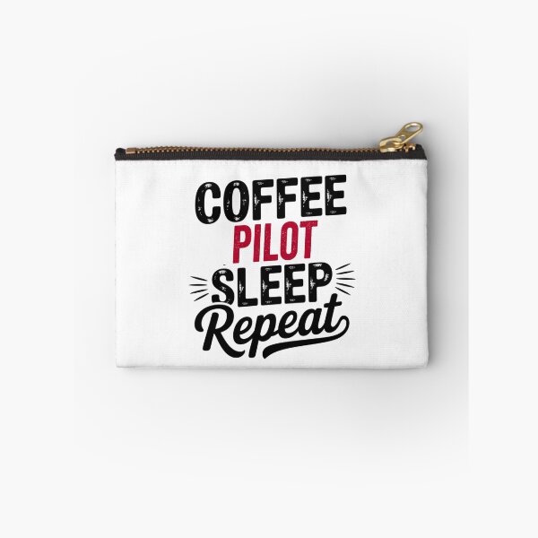 Item preview, Coffee Pilot Sleep Repeat - Funny Pilot Lover designed and sold by Watsonarts.