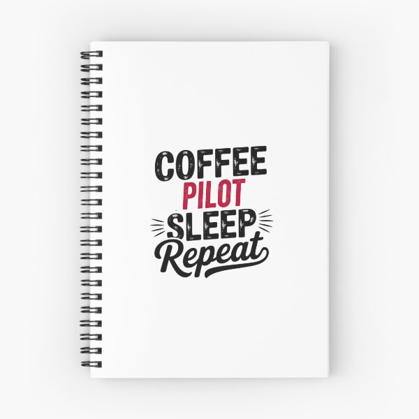 Item preview, Coffee Pilot Sleep Repeat - Funny Pilot Lover designed and sold by Watsonarts.