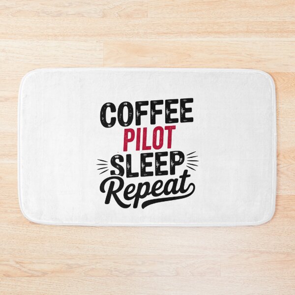 Item preview, Coffee Pilot Sleep Repeat - Funny Pilot Lover designed and sold by Watsonarts.