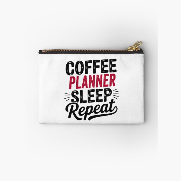Item preview, Coffee Planner Sleep Repeat - Funny Planner Lover designed and sold by Watsonarts.