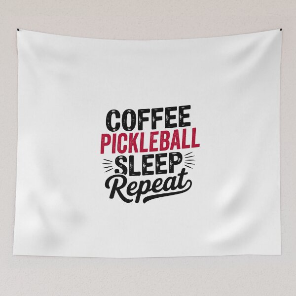 Item preview, Coffee Pickleball Sleep Repeat - Funny Pickleball Lover designed and sold by Watsonarts.