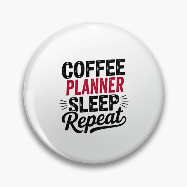 Item preview, Coffee Planner Sleep Repeat - Funny Planner Lover designed and sold by Watsonarts.