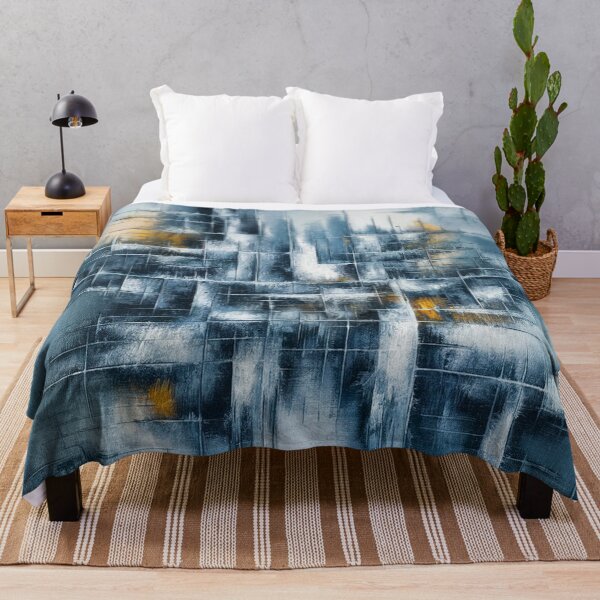 Item preview, Ice With Yellow Abstract Artwork designed and sold by Marnple.