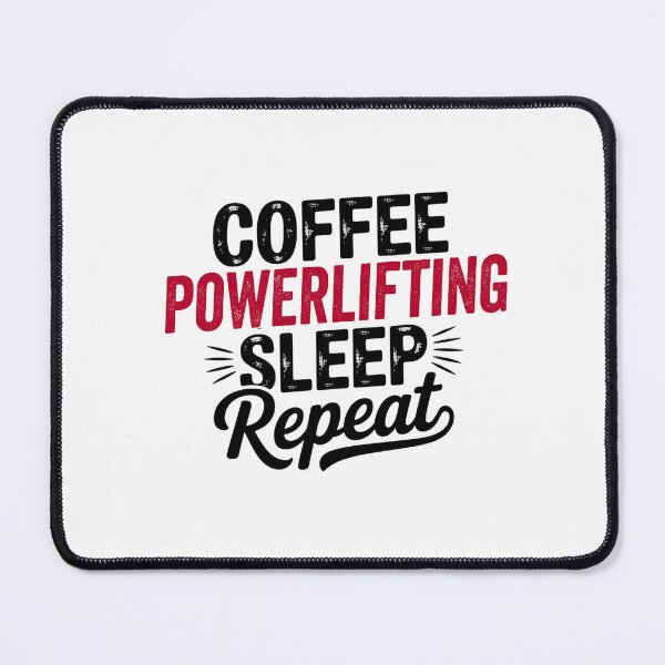 Item preview, Coffee Powerlifting Sleep Repeat - Funny Powerlifting Lover designed and sold by Watsonarts.