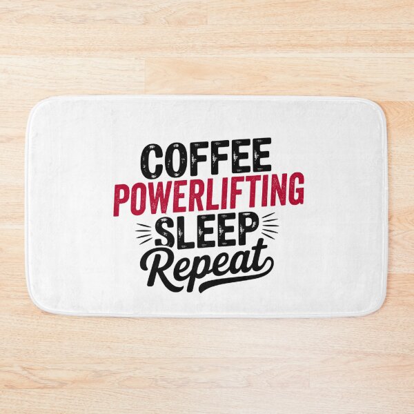 Item preview, Coffee Powerlifting Sleep Repeat - Funny Powerlifting Lover designed and sold by Watsonarts.