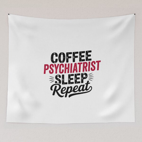 Artikelvorschau, Kaffee-Psychiater-Schlaf-Wiederholung - Lustiger Psychiater-Liebhaber entworfen und verkauft von Watsonarts.