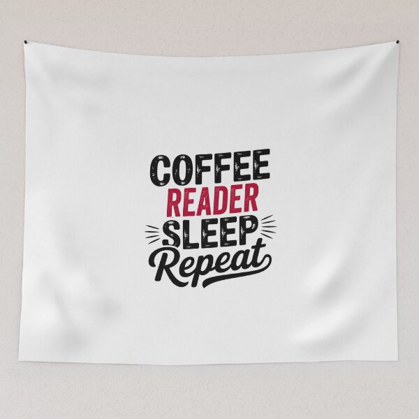 Item preview, Coffee Reader Sleep Repeat - Funny Reader Lover designed and sold by Watsonarts.