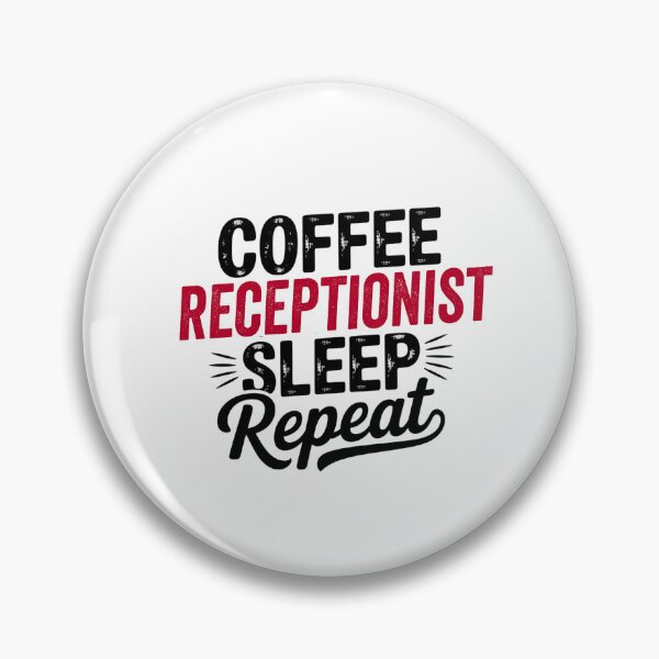 Item preview, Coffee Receptionist Sleep Repeat - Funny Receptionist Lover designed and sold by Watsonarts.