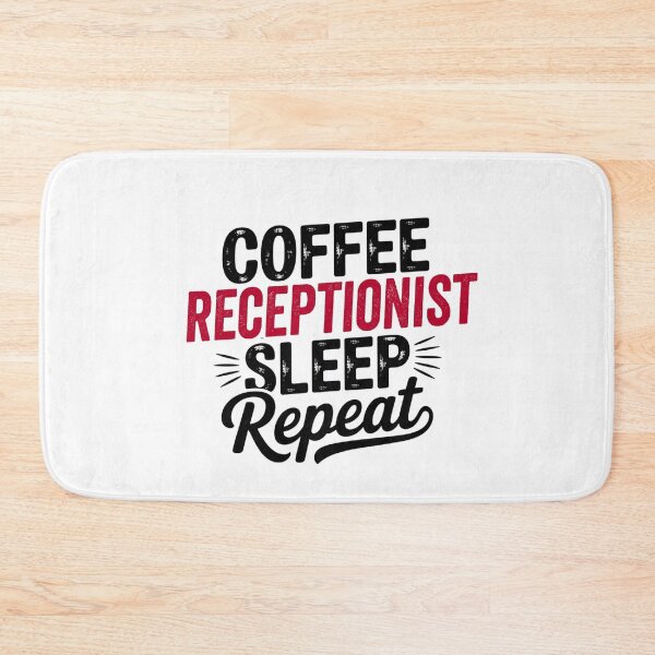 Item preview, Coffee Receptionist Sleep Repeat - Funny Receptionist Lover designed and sold by Watsonarts.
