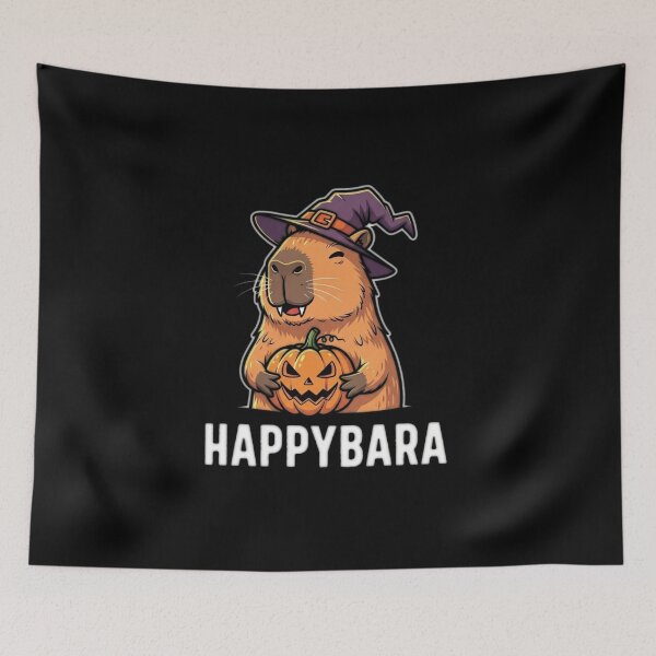 Item preview, Happybara - Capybara In Spoky Style designed and sold by Bowniko^^.