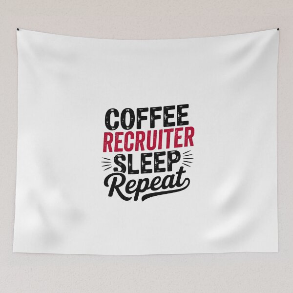 Item preview, Coffee Recruiter Sleep Repeat - Funny Recruiter Lover designed and sold by Watsonarts.