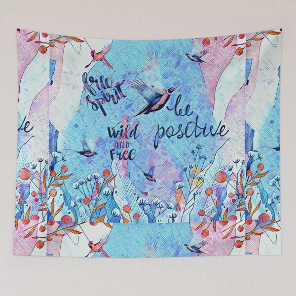 Item preview, Birds & positive vibes designed and sold by jblittlemonsters.