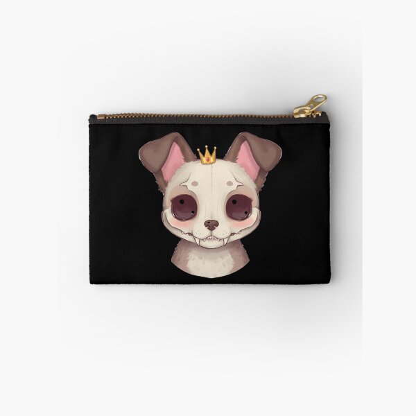 Item preview, Kawaii Dog Skull with Crown – Spooky Cute designed and sold by TheSkullRoom.