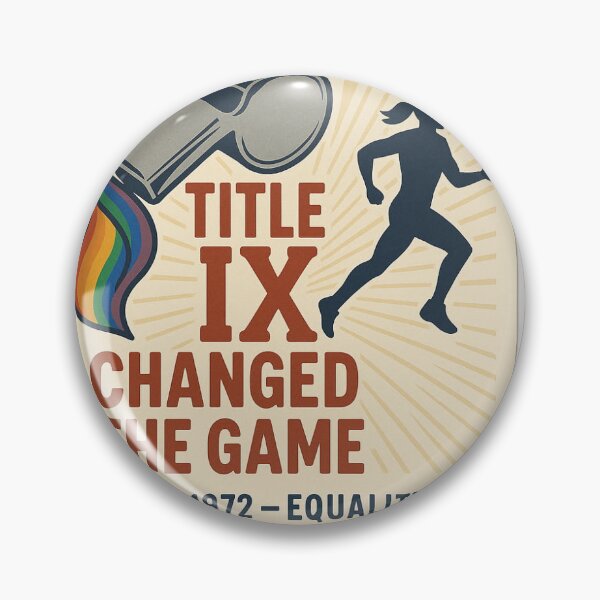Item preview, Title IX Changed the Game – Equality in Sports Sticker designed and sold by QueerHustle.