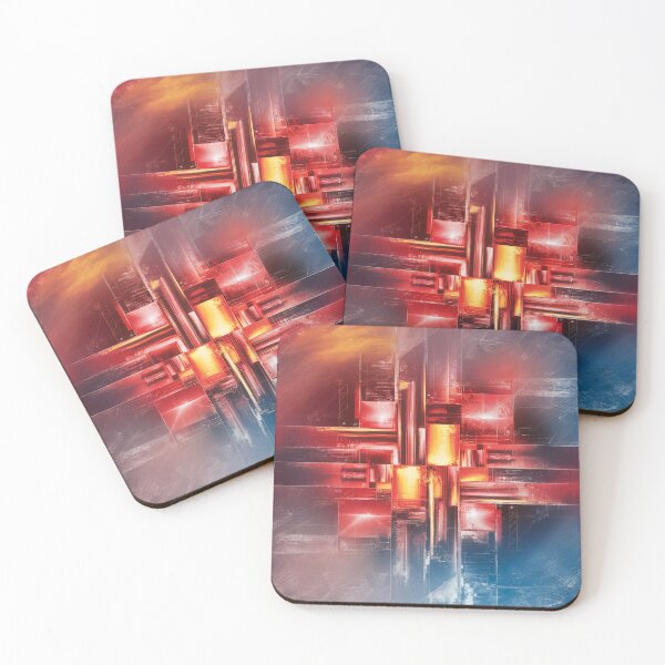 Item preview, Red And Yellow Abstract Artwork designed and sold by Marnple.
