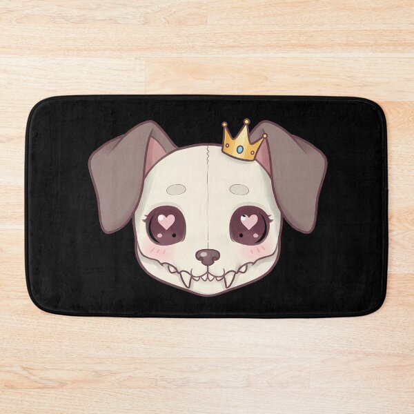 Item preview, Kawaii Skull Dog with Crown – Spooky Cute Love designed and sold by TheSkullRoom.
