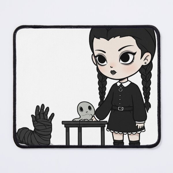 Item preview, Wednesday Addams with Thing Sticker – Gothic Cute Dark Aesthetic designed and sold by mostafa gebril ⭐⭐⭐⭐⭐.
